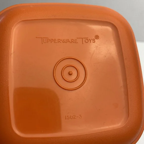 Vintage! Tupperware Tuppertoys Mini Party Time Children's Party Set 4 Plates! - Picture 4 of 4